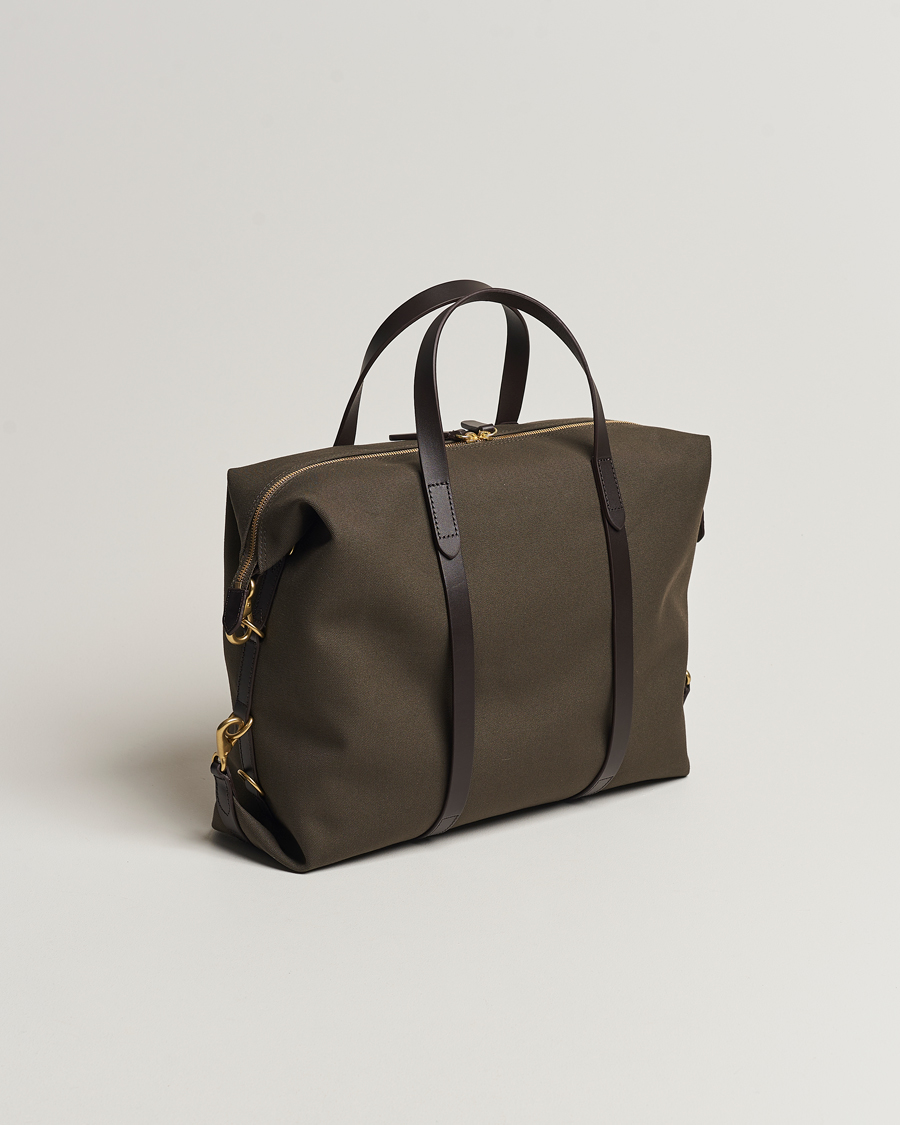 Mies | Laukut | Mismo | M/S Utility Canvas Duffle Bag Army/Dark Brown