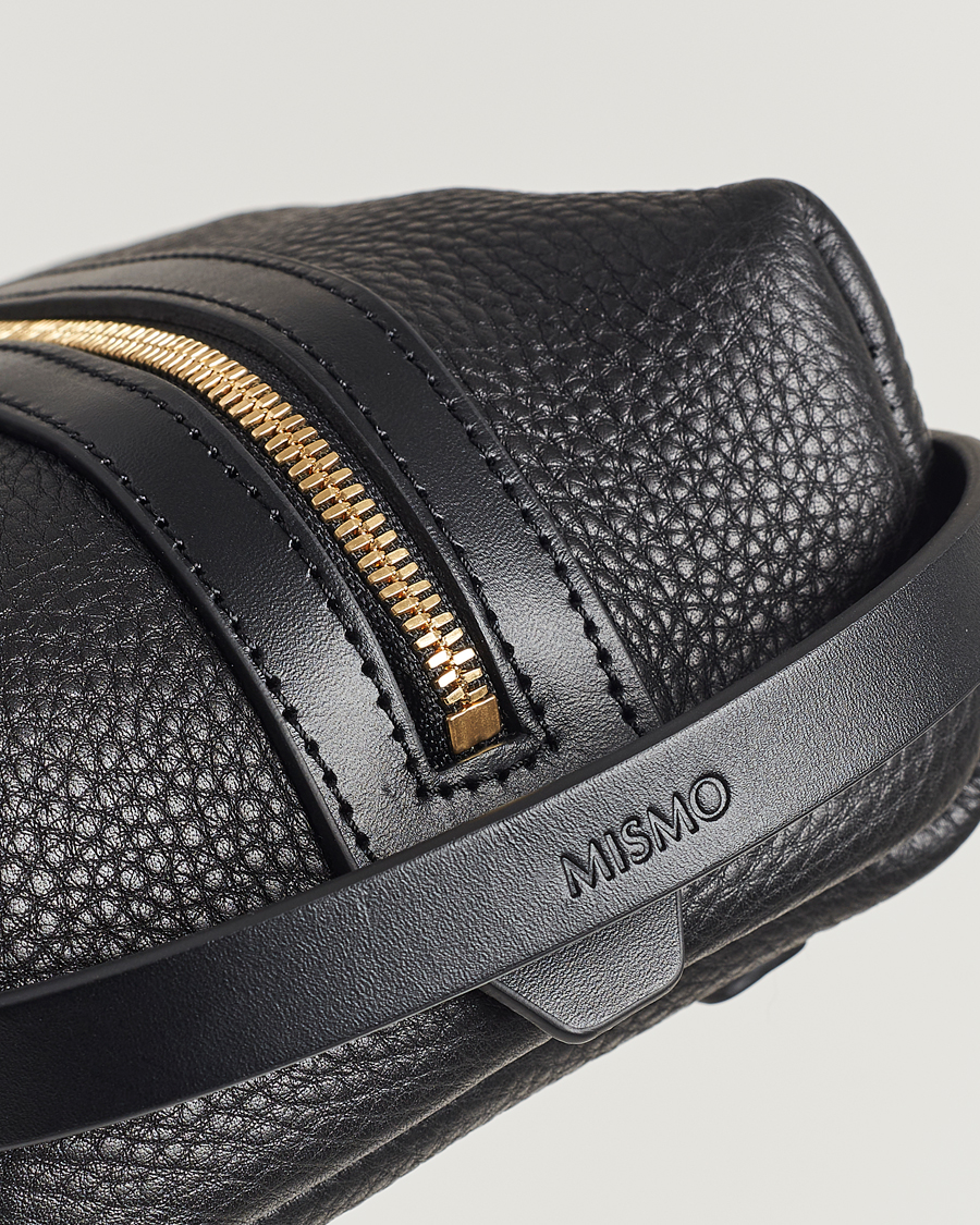 Mies | Laukut | Mismo | Groom Pebbled Leather Washbag Black