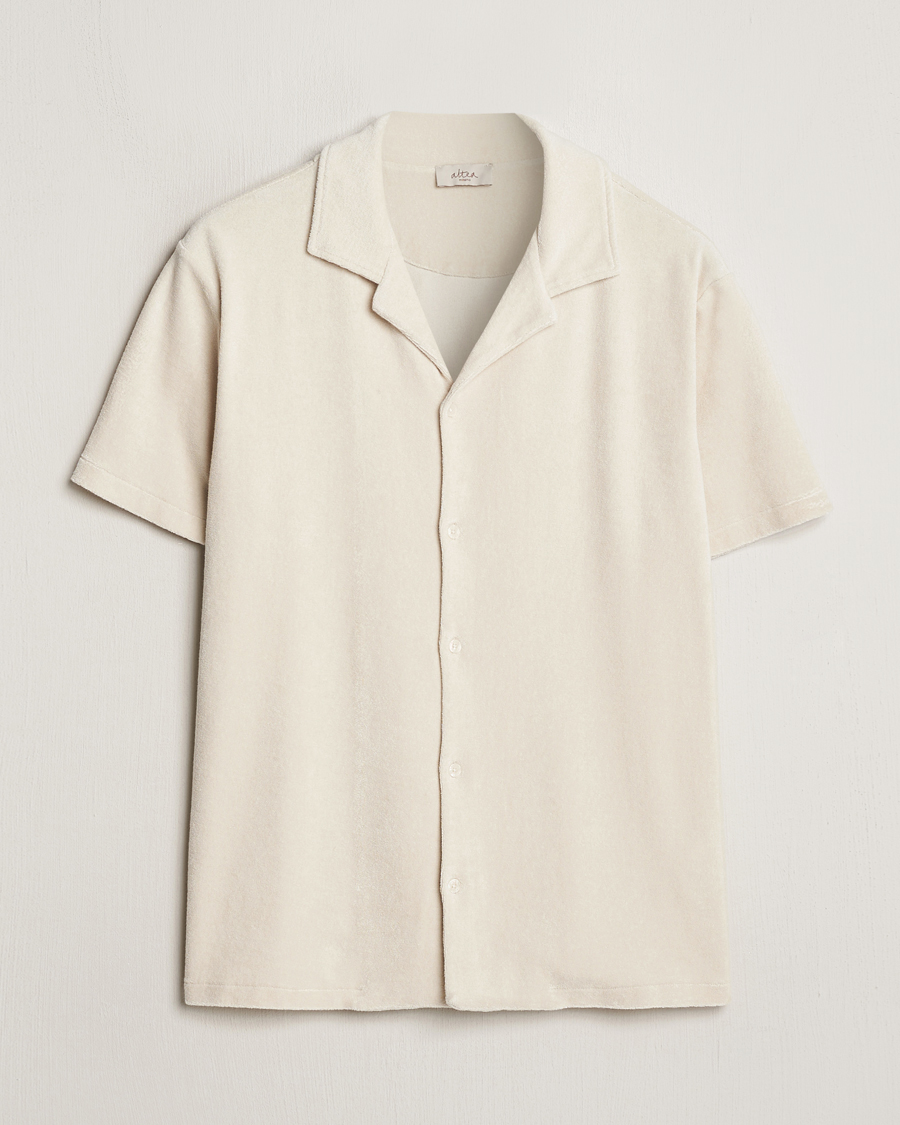 Mies | Kauluspaidat | Altea | Terry Bowling Shirt Light Beige
