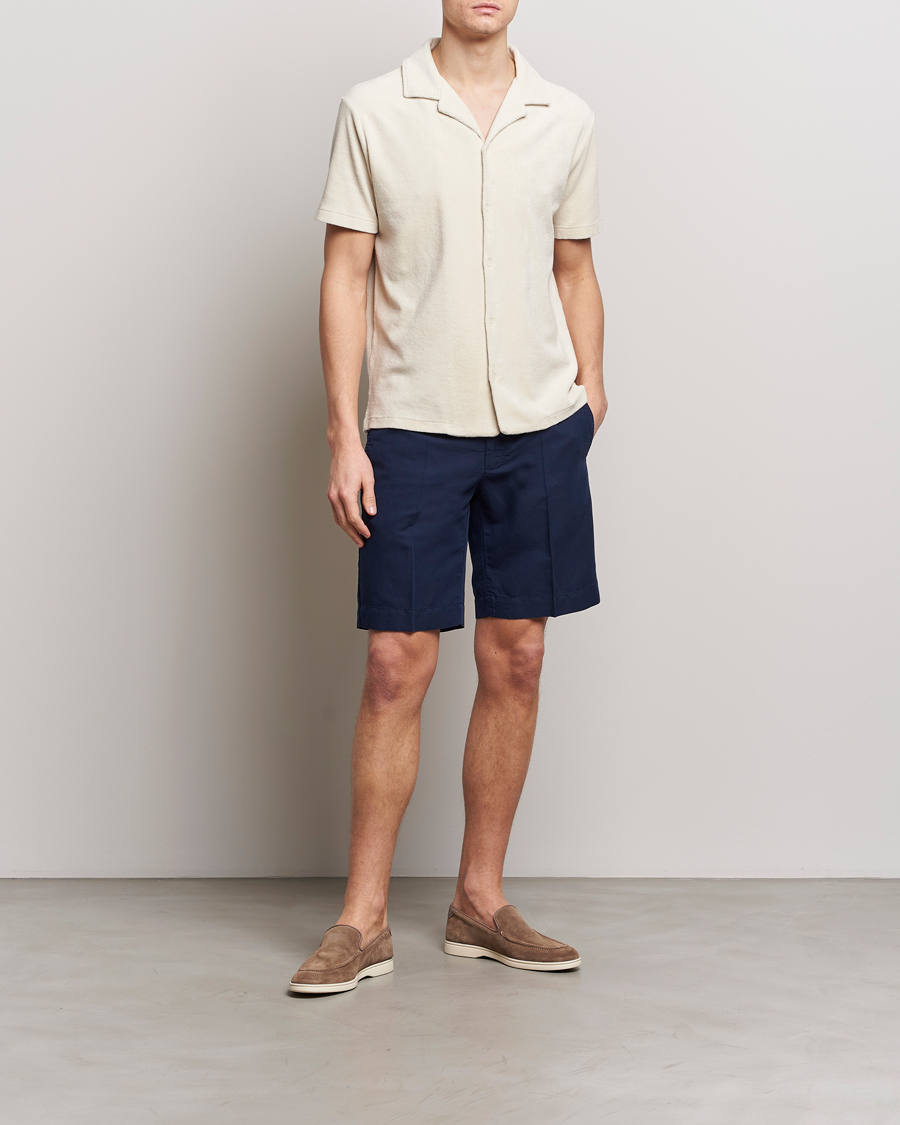 Mies | Kauluspaidat | Altea | Terry Bowling Shirt Light Beige