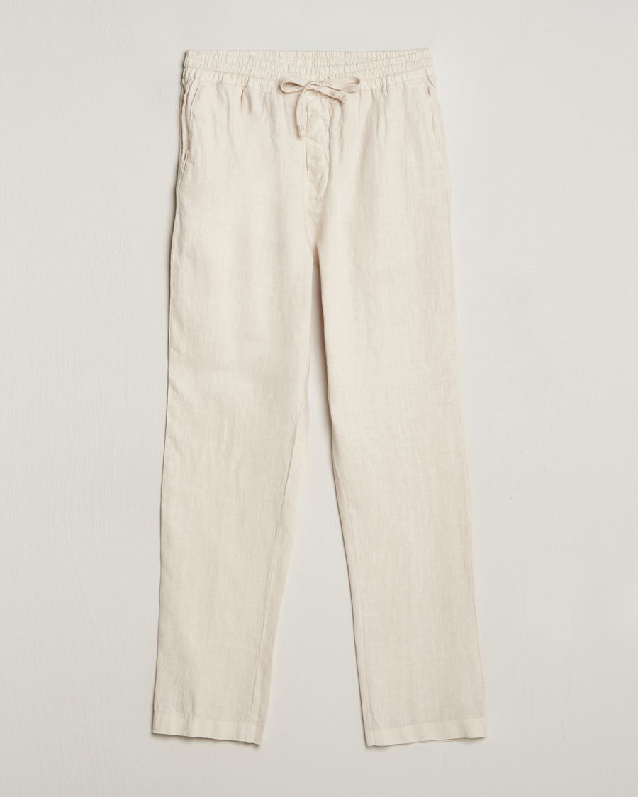 Mies | Housut | Altea | Linen Drawstring Pants Beige