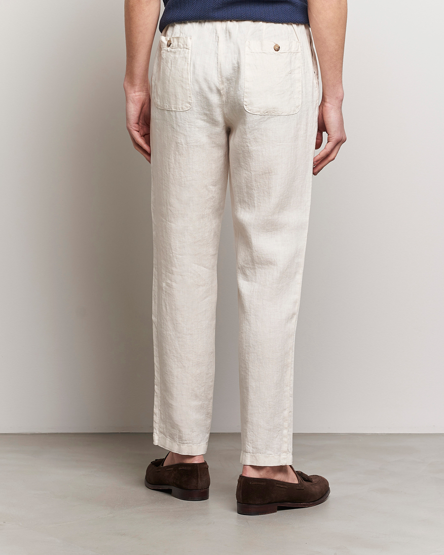 Mies | Housut | Altea | Linen Drawstring Pants Beige