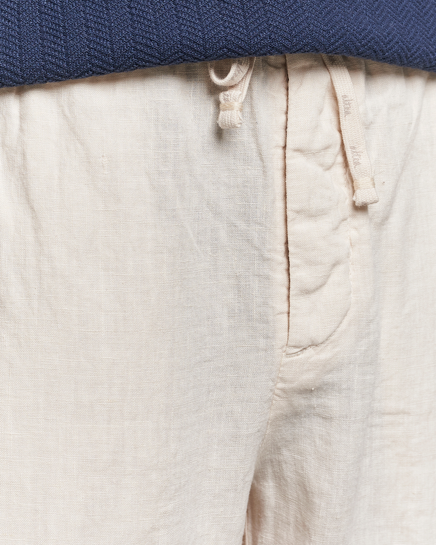 Mies | Housut | Altea | Linen Drawstring Pants Beige