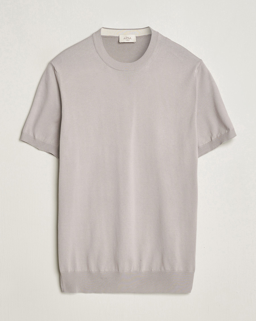 Miehet |  | Altea | Extrafine Cotton Knit T-Shirt Taupe