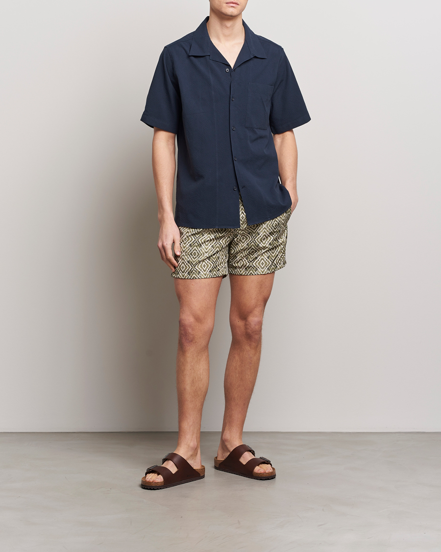 Mies | Uimahousut | Altea | Printed Swim Shorts Green