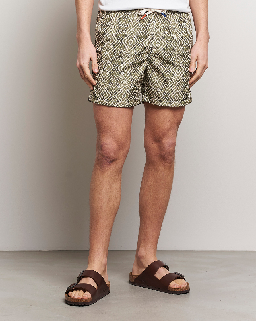 Mies | Uimahousut | Altea | Printed Swim Shorts Green