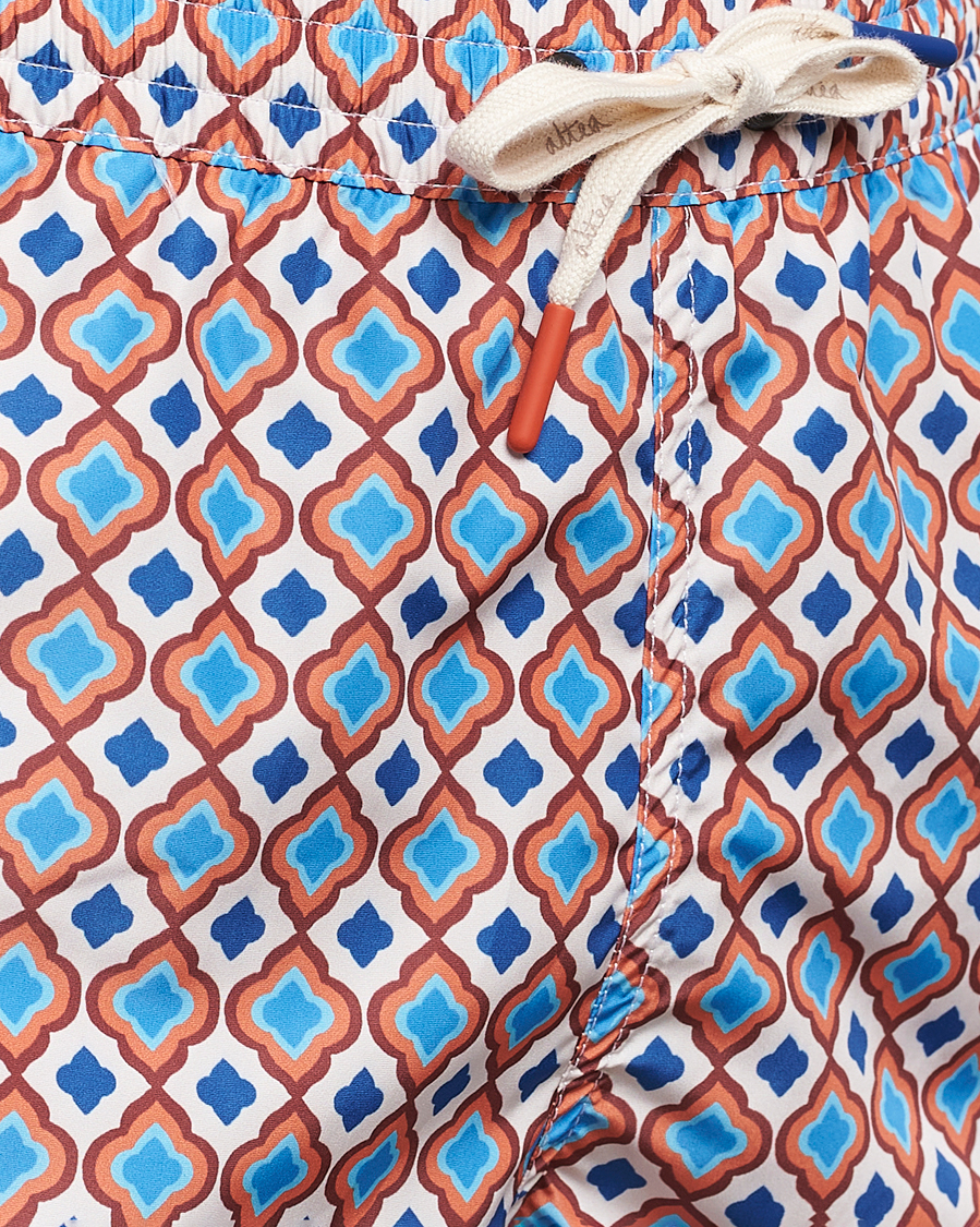 Mies | Uimahousut | Altea | Printed Swim Shorts Blue/Orange