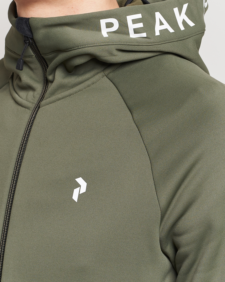 Mies | Puserot | Peak Performance | Rider Hooded Full Zip Pine Needle