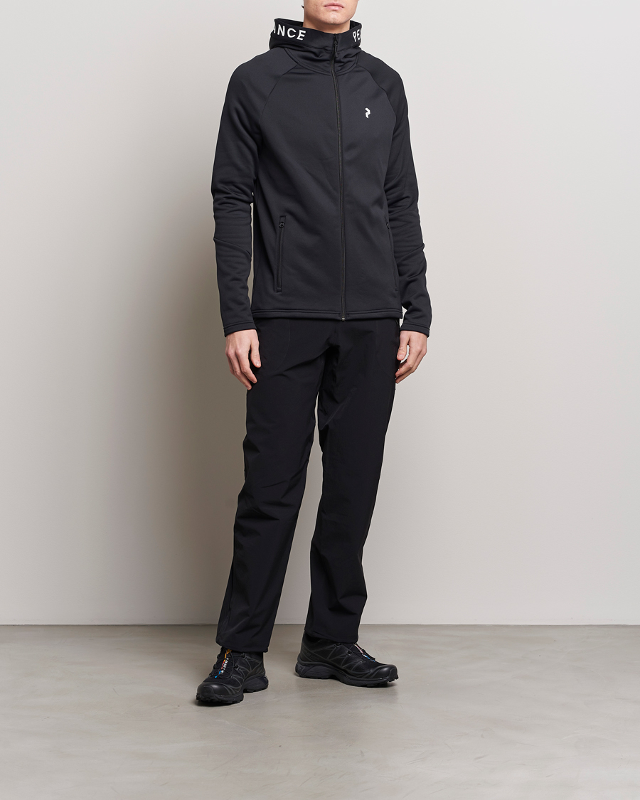Mies | Puserot | Peak Performance | Rider Hooded Full Zip Black