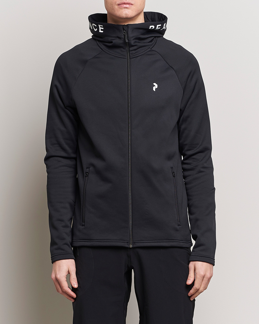 Mies | Puserot | Peak Performance | Rider Hooded Full Zip Black