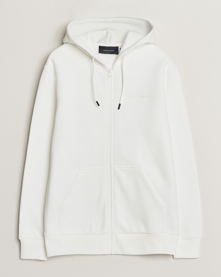 Mies | Puserot | Peak Performance | Original Logo Full Zip Hoodie Off White