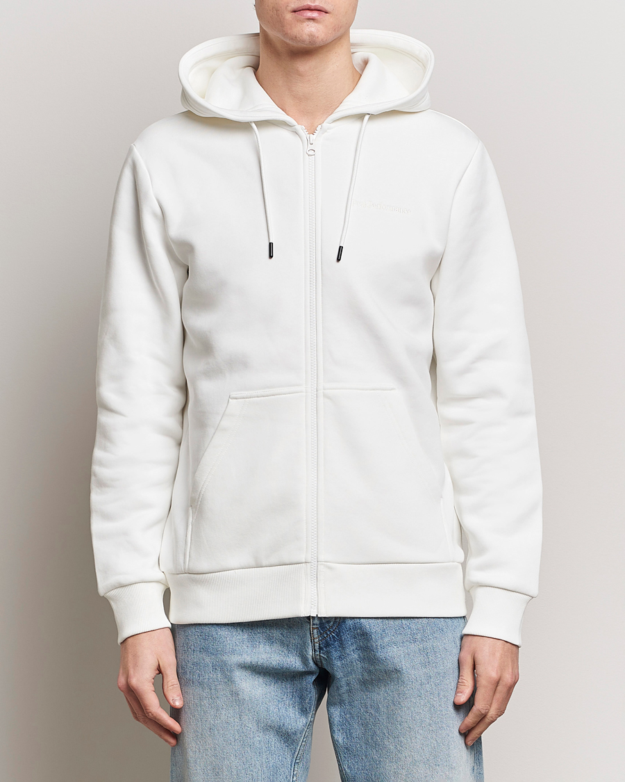 Mies | Puserot | Peak Performance | Original Logo Full Zip Hoodie Off White