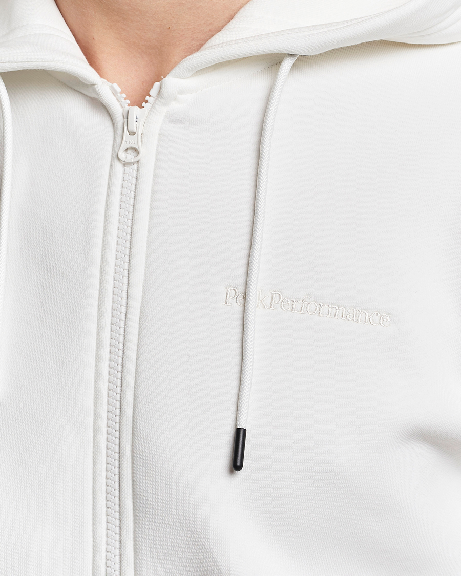Mies | Puserot | Peak Performance | Original Logo Full Zip Hoodie Off White