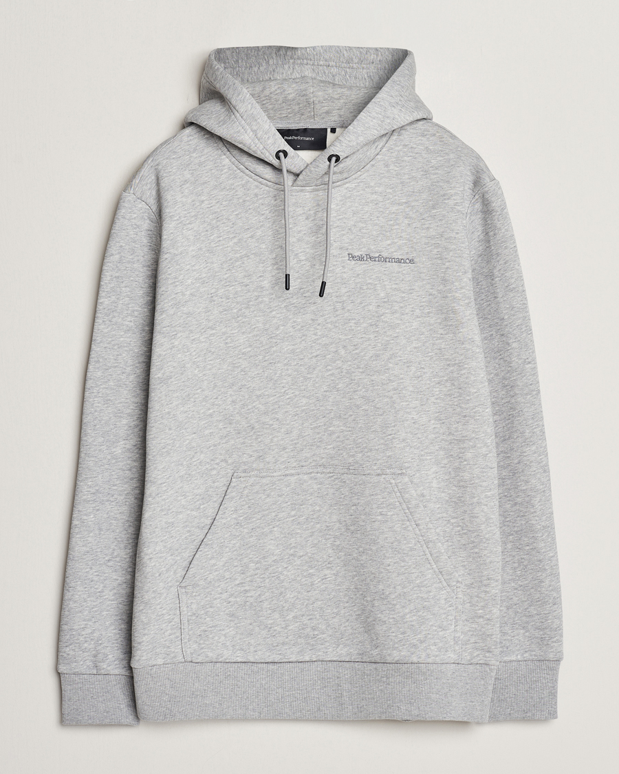Mies | Puserot | Peak Performance | Original Logo Hoodie Grey Melange