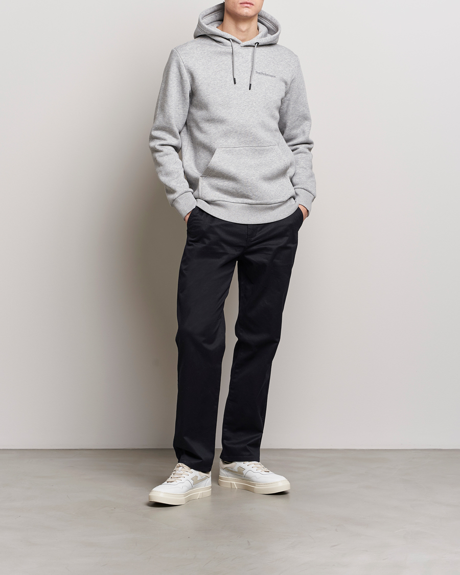Mies | Puserot | Peak Performance | Original Logo Hoodie Grey Melange