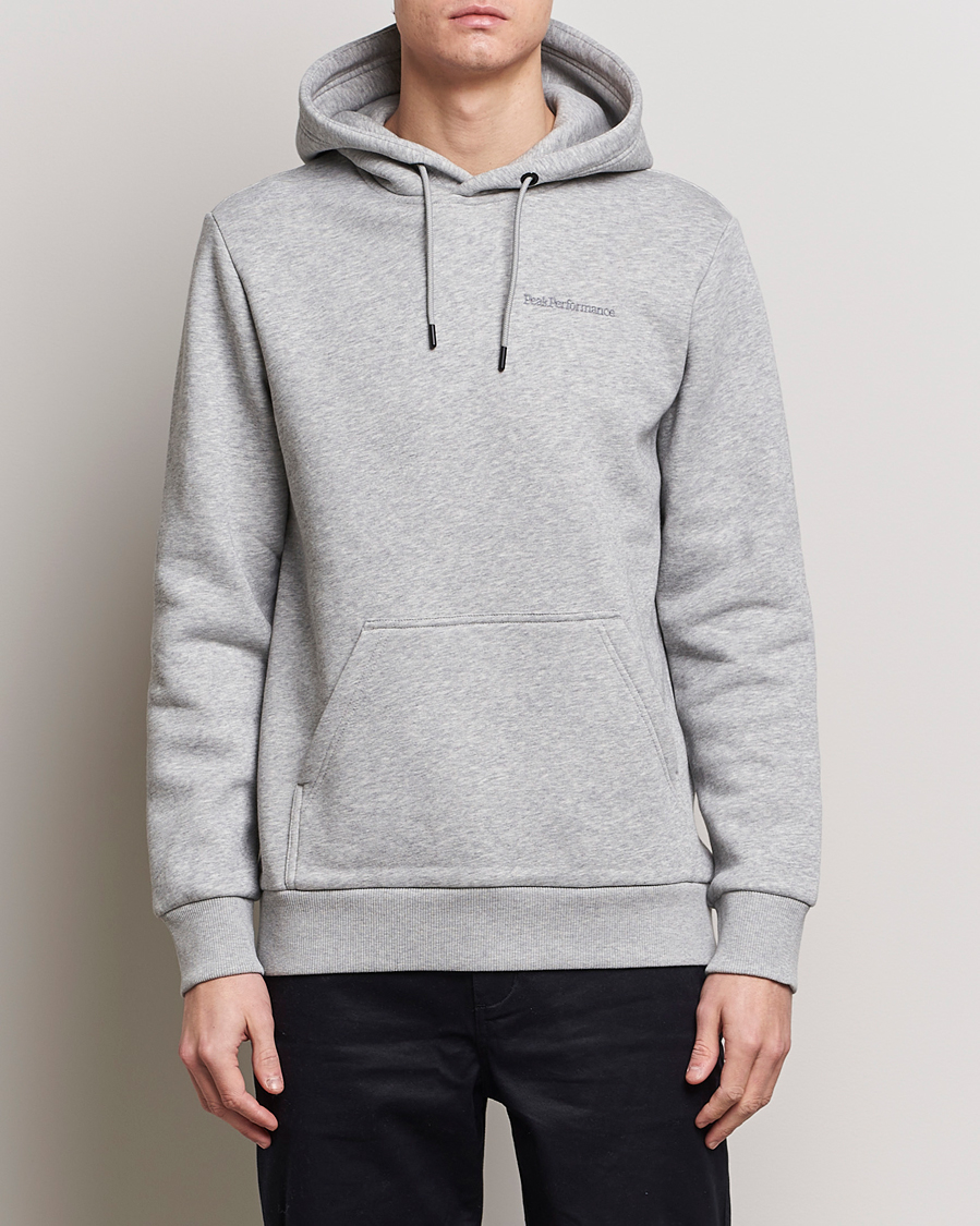 Mies | Puserot | Peak Performance | Original Logo Hoodie Grey Melange
