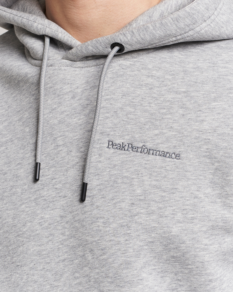 Mies | Puserot | Peak Performance | Original Logo Hoodie Grey Melange