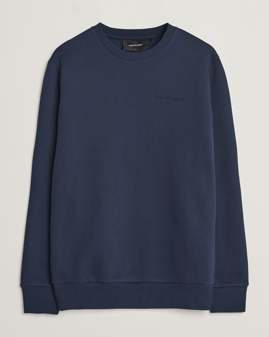 Mies | Puserot | Peak Performance | Original Crew Neck Sweatshirt Blue Shadow