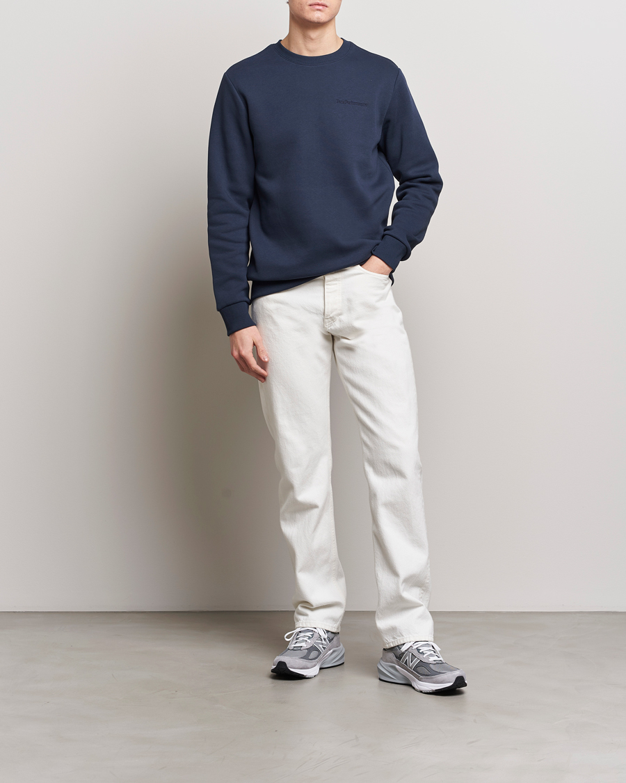 Mies | Puserot | Peak Performance | Original Logo Crew Neck Sweatshirt Blue Shadow