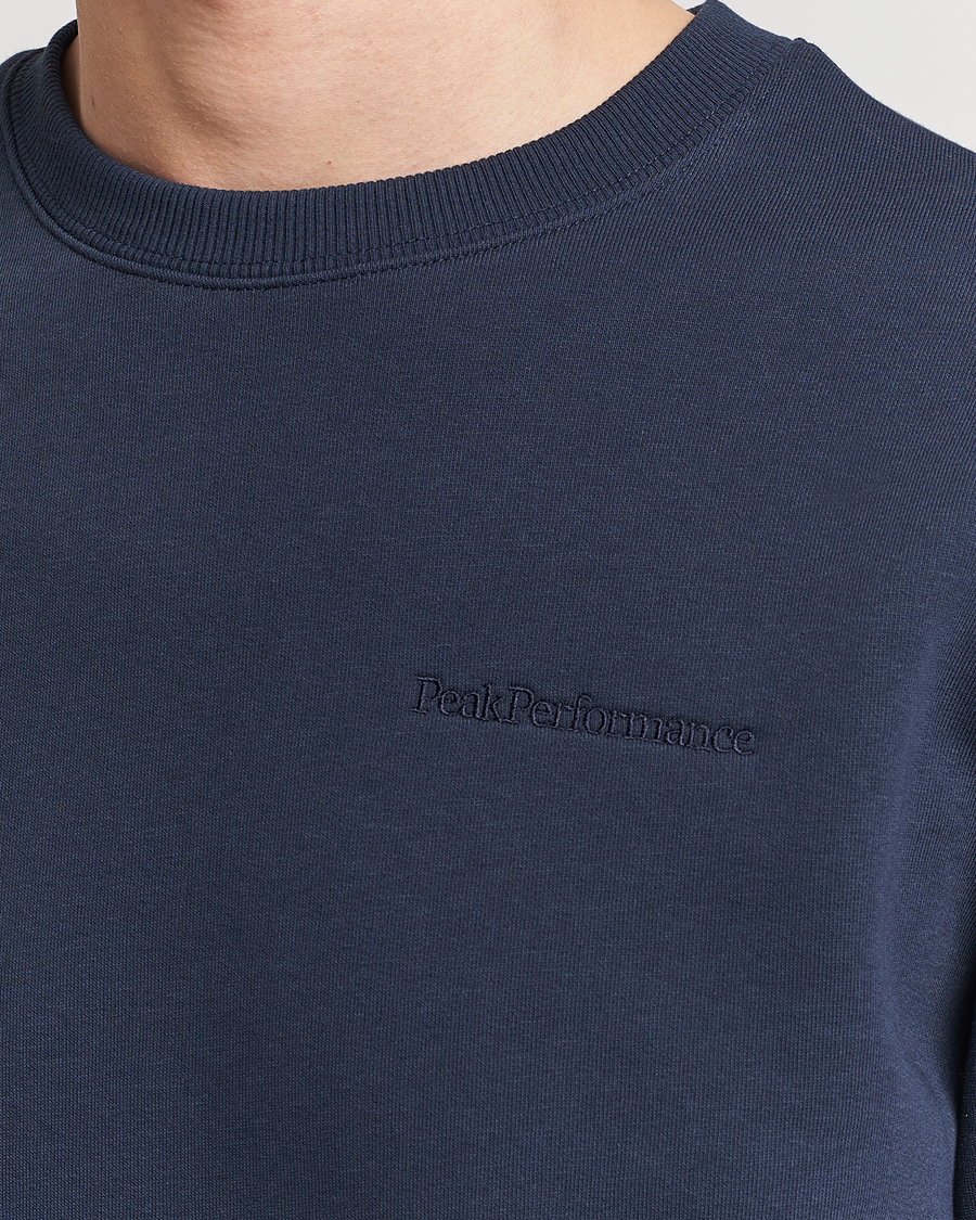 Mies | Puserot | Peak Performance | Original Logo Crew Neck Sweatshirt Blue Shadow