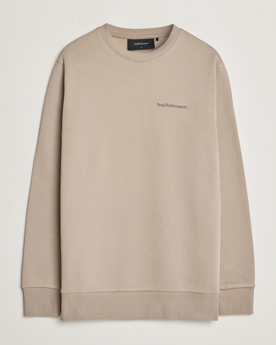 Mies | Puserot | Peak Performance | Original Logo Crew Neck Sweatshirt Avid Beige