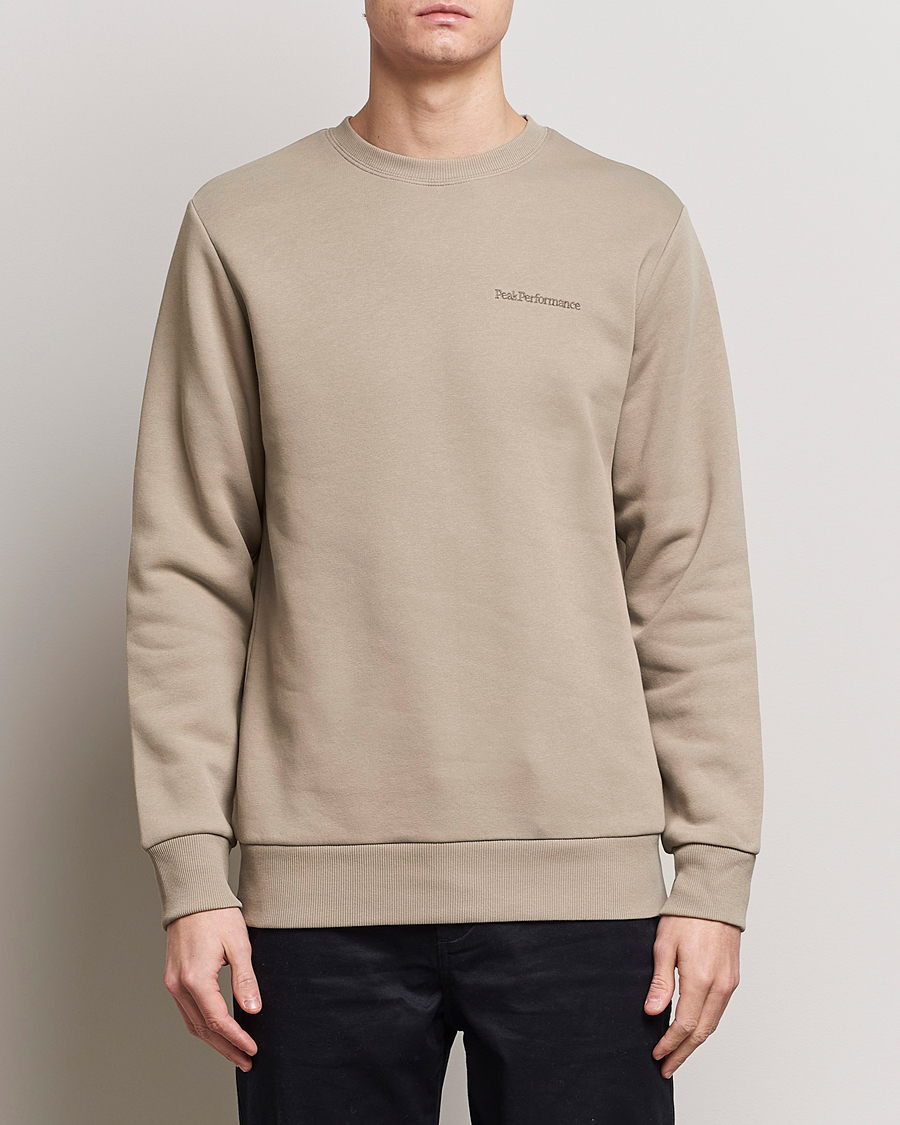 Mies | Puserot | Peak Performance | Original Logo Crew Neck Sweatshirt Avid Beige
