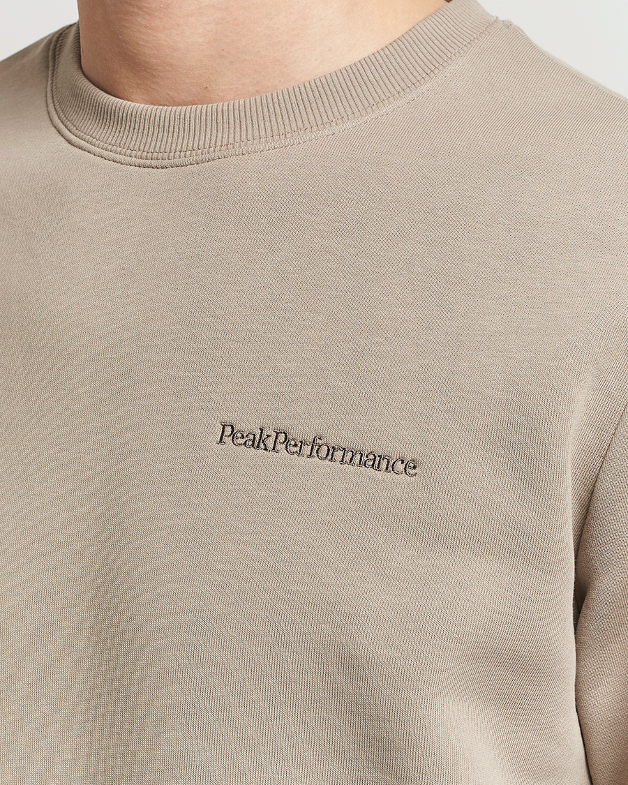 Mies | Puserot | Peak Performance | Original Logo Crew Neck Sweatshirt Avid Beige