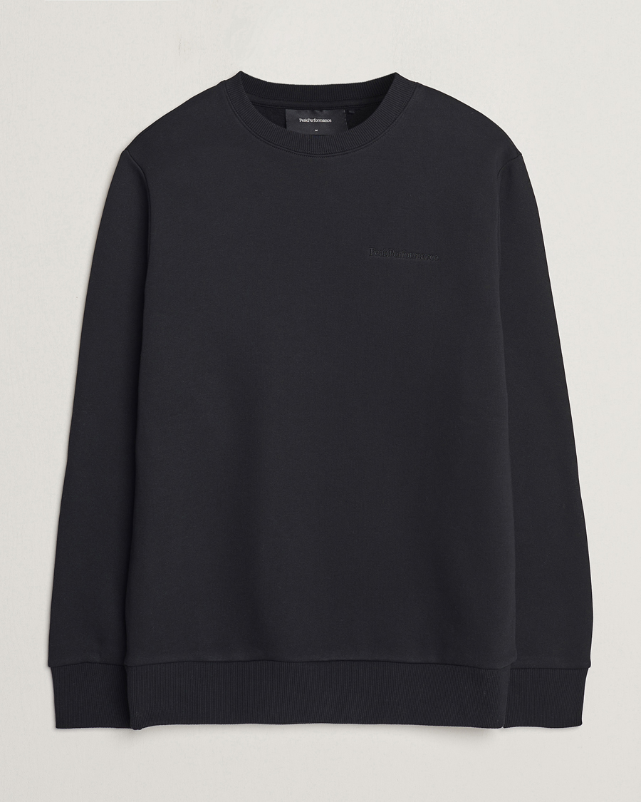 Mies | Puserot | Peak Performance | Original Crew Neck Sweatshirt Black