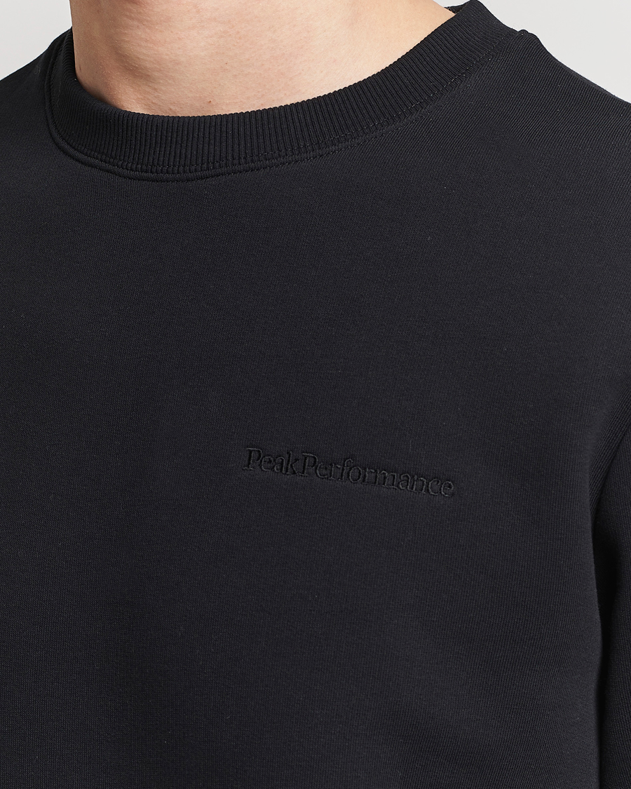 Mies | Puserot | Peak Performance | Original Crew Neck Sweatshirt Black