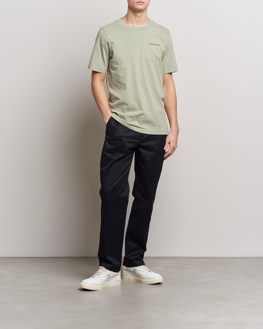 Mies | T-paidat | Peak Performance | Original Logo Crew Neck T-Shirt Limit Green