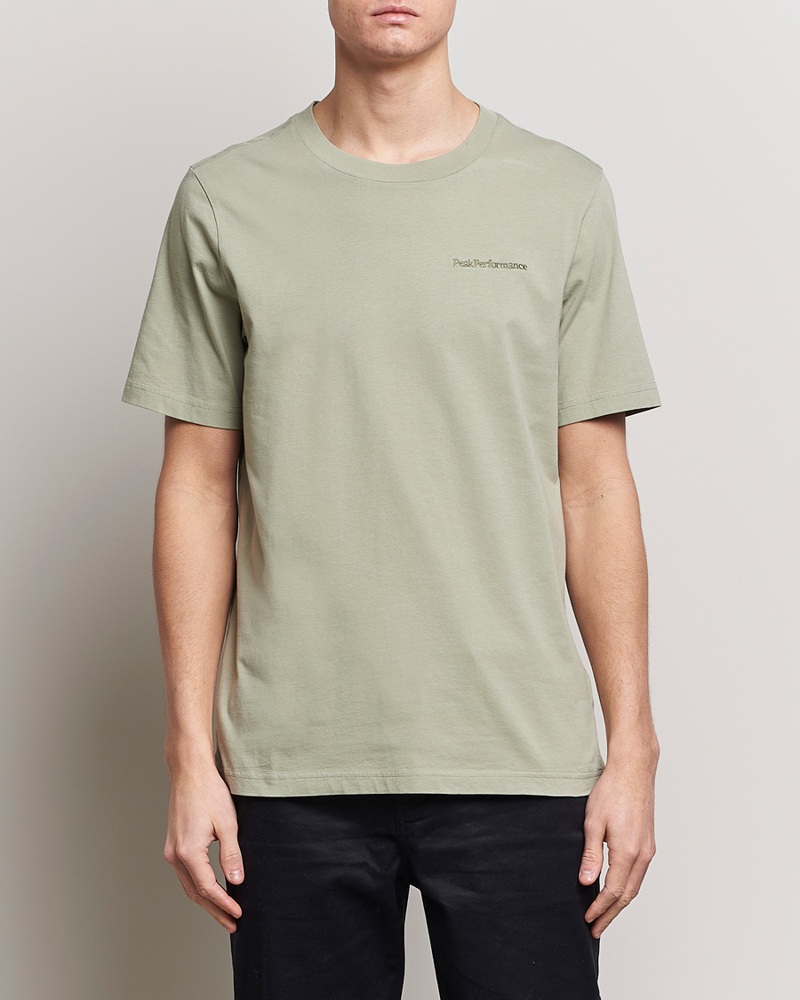 Mies | T-paidat | Peak Performance | Original Logo Crew Neck T-Shirt Limit Green