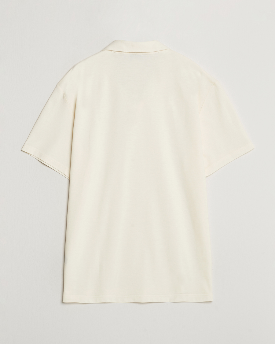 Mies | Pikeet | Peak Performance | Cotton Coolmax Open Collar Polo Vintage White