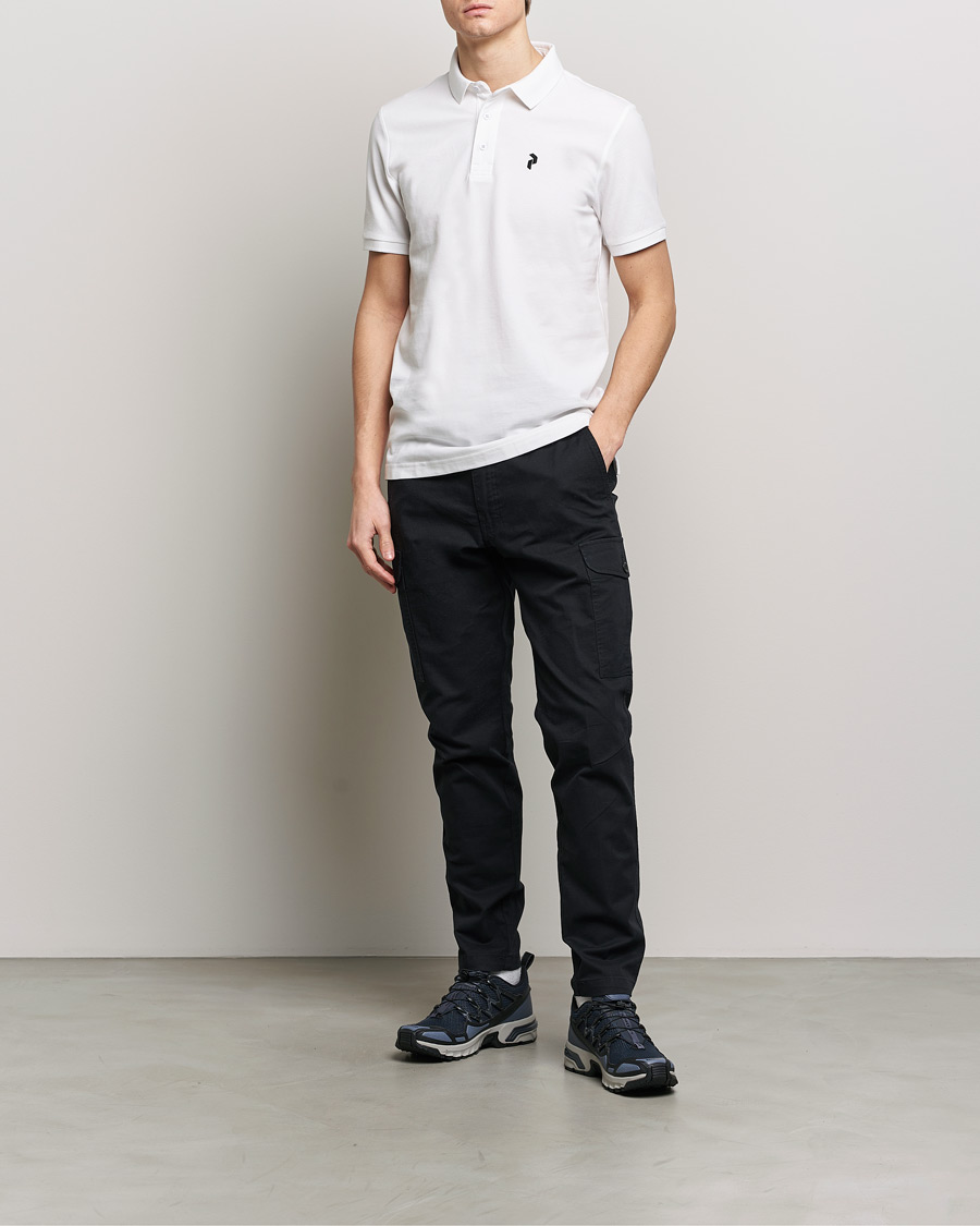 Mies | Pikeet | Peak Performance | Classic Cotton Polo White