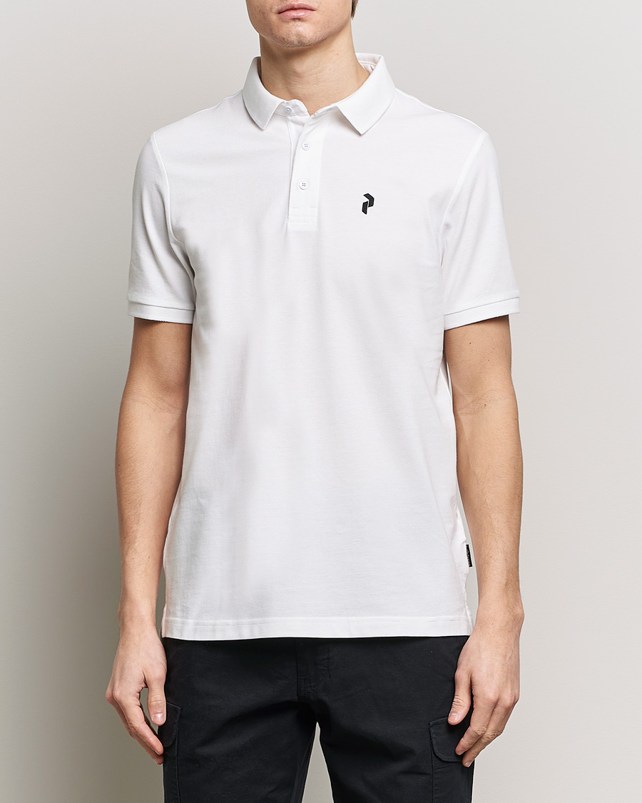 Mies | Pikeet | Peak Performance | Classic Cotton Polo White
