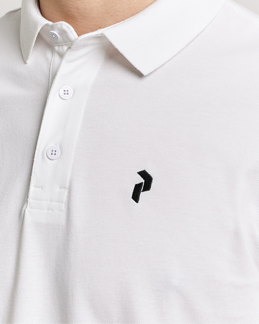 Mies | Pikeet | Peak Performance | Classic Cotton Polo White