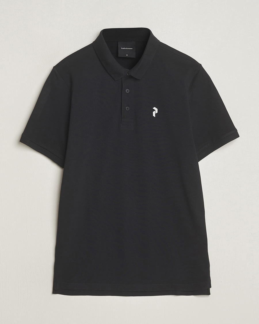 Mies | Pikeet | Peak Performance | Classic Cotton Polo Black