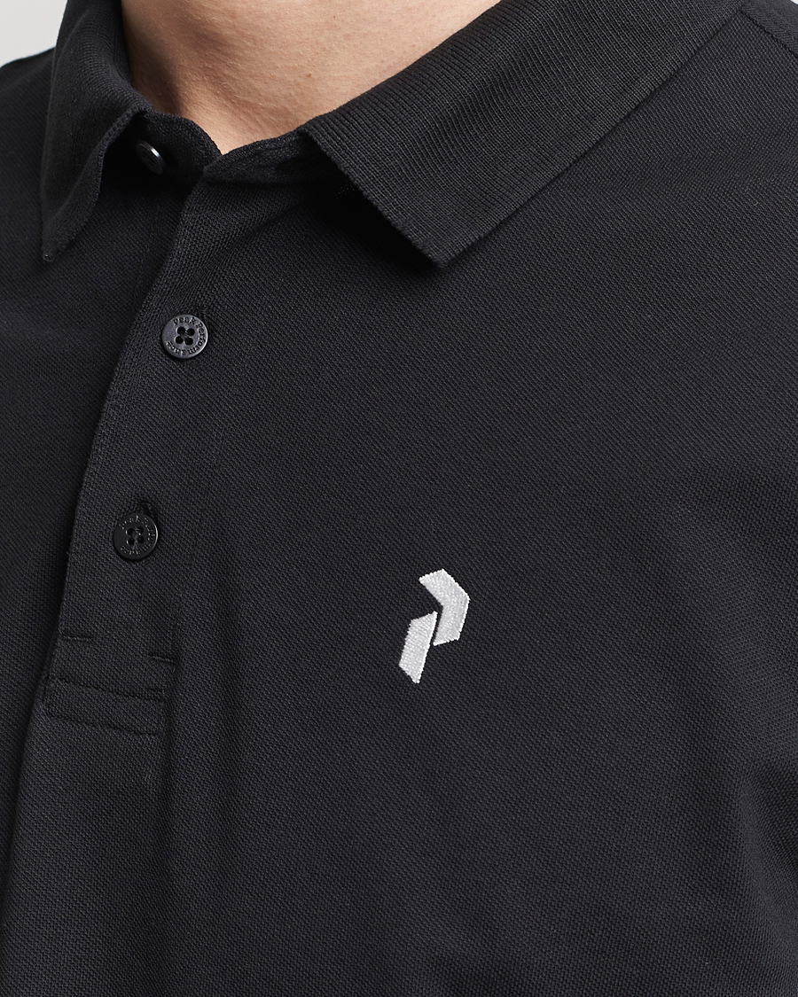 Mies | Pikeet | Peak Performance | Classic Cotton Polo Black