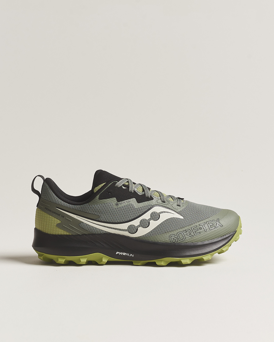 Mies | Saucony Peregrine 14 Gore-Tex Trail Sneaker Olive | Saucony | Peregrine 14 Gore-Tex Trail Sneaker Olive