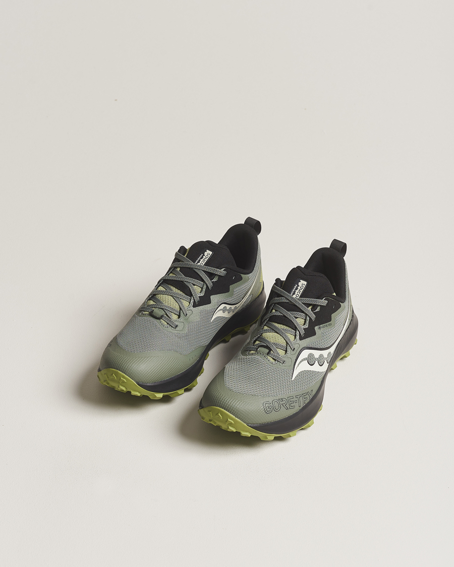 Mies | Saucony Peregrine 14 Gore-Tex Trail Sneaker Olive | Saucony | Peregrine 14 Gore-Tex Trail Sneaker Olive