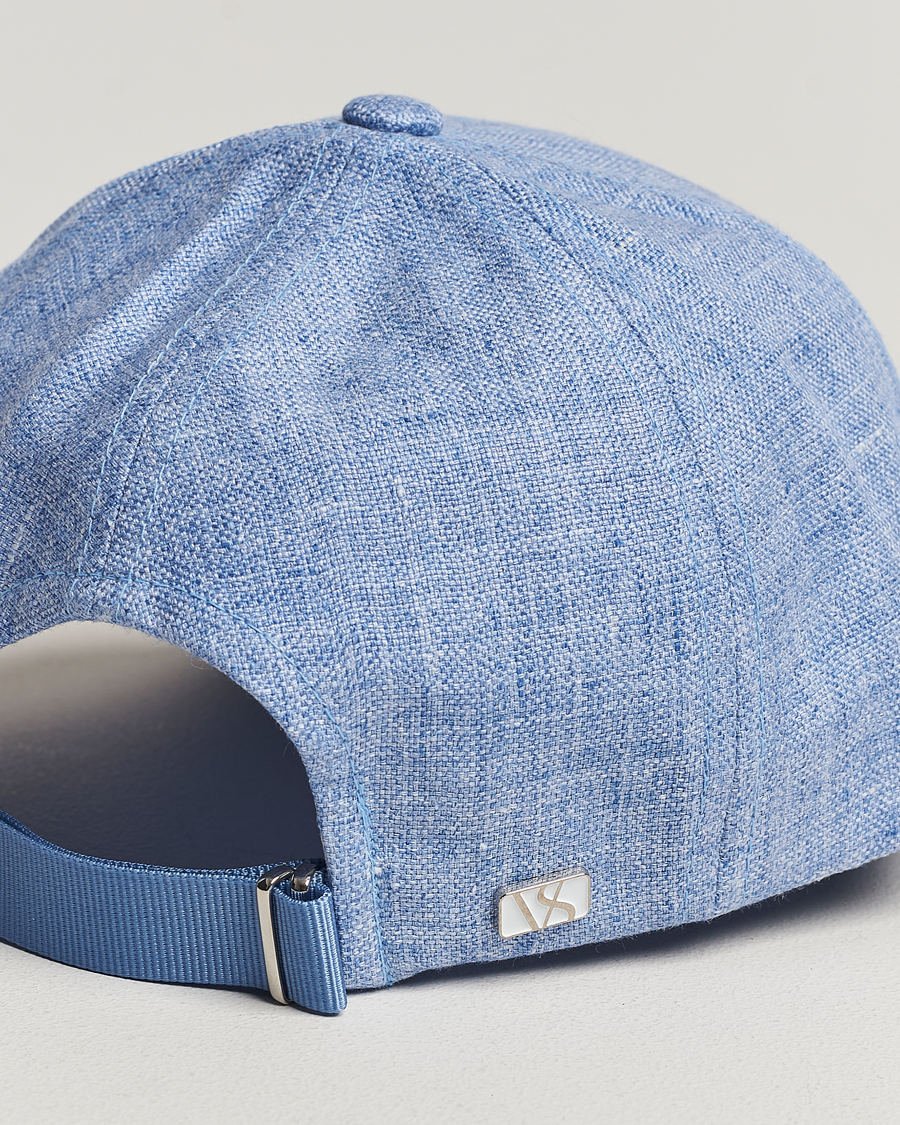 Mies | Varsity Headwear Linen Baseball Cap Azure Blue | Varsity Headwear | Linen Baseball Cap Azure Blue