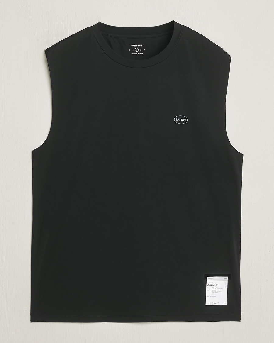 Mies | T-paidat | Satisfy | AuraLite Muscle Tee Black