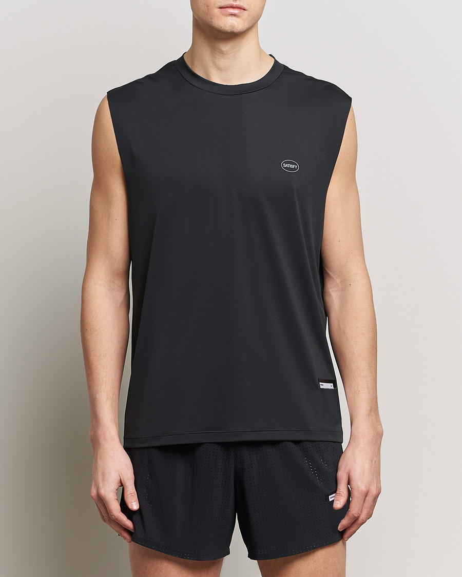 Mies | T-paidat | Satisfy | AuraLite Muscle Tee Black