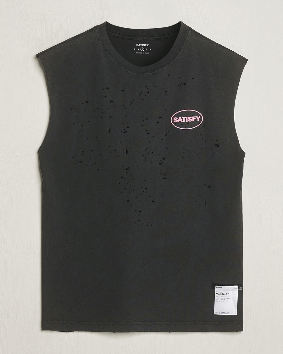 Mies | T-paidat | Satisfy | MothTech Muscle Tee Aged Black