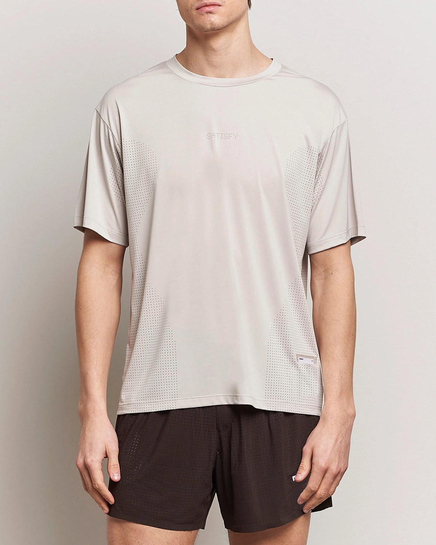 Mies | T-paidat | Satisfy | AuraLite Air T-Shirt Mineral Dolomite