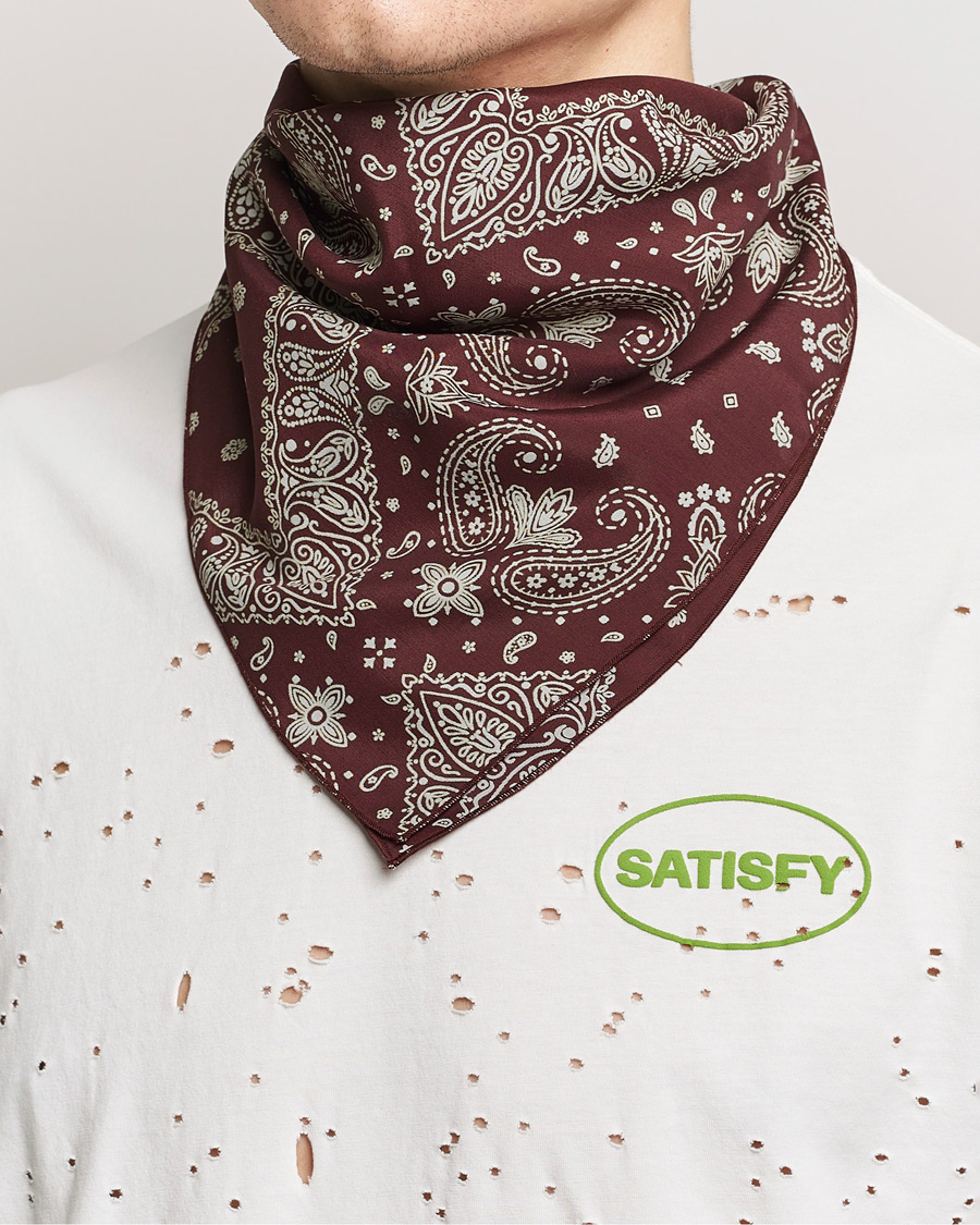 Mies | Satisfy Japanese Rayon Bandana Mahogany | Satisfy | Japanese Rayon Bandana Mahogany