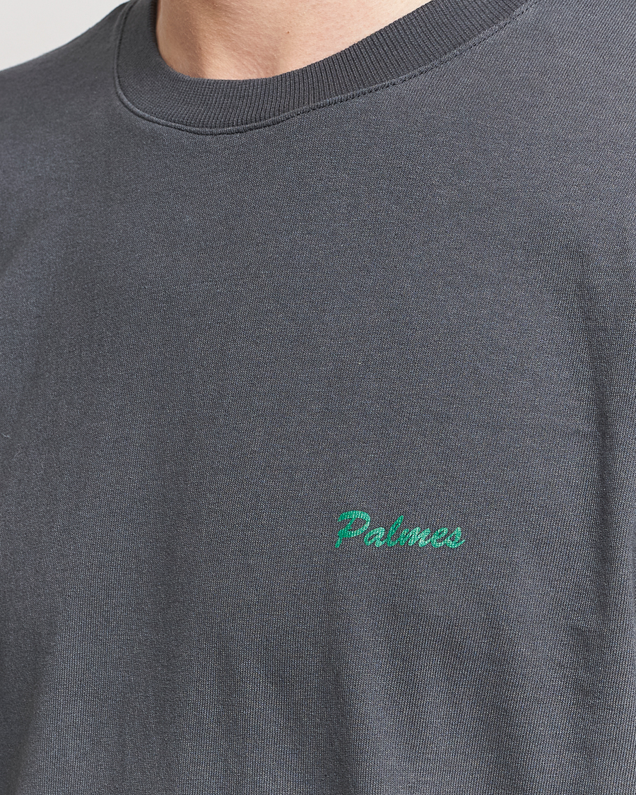 Mies | T-paidat | Palmes | Dyed T-Shirt Washed Grey