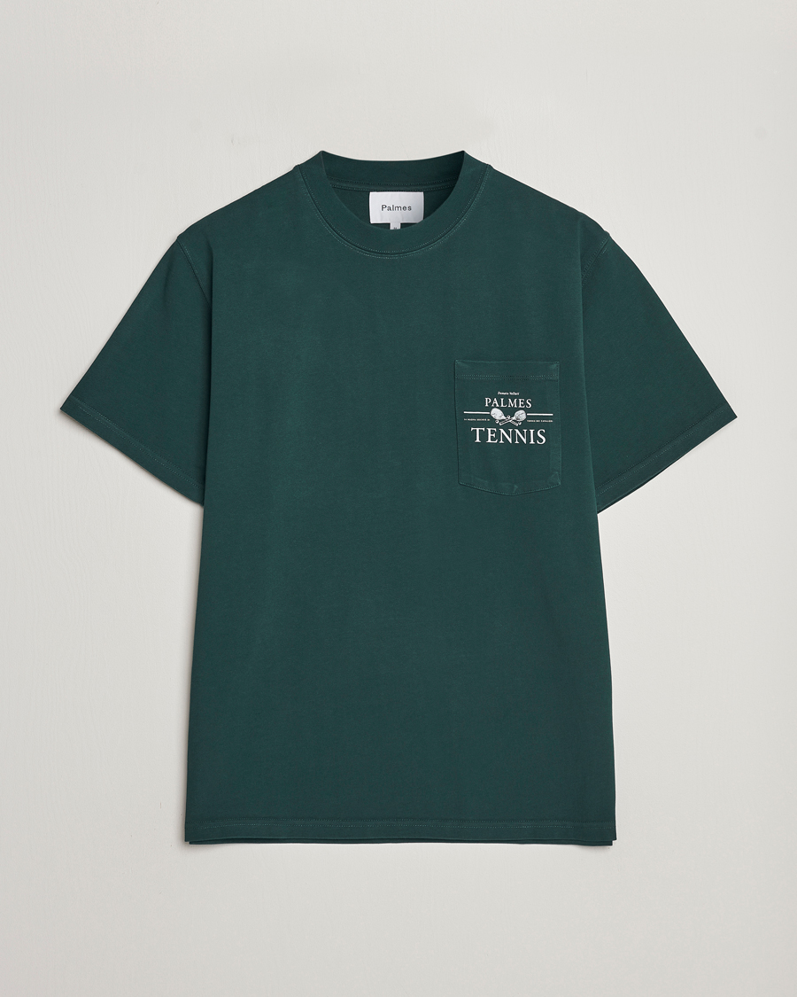 Mies | T-paidat | Palmes | Vichi Pocket T-Shirt Dark Green