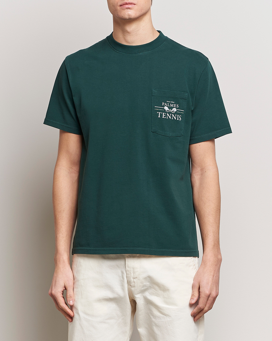 Mies | T-paidat | Palmes | Vichi Pocket T-Shirt Dark Green