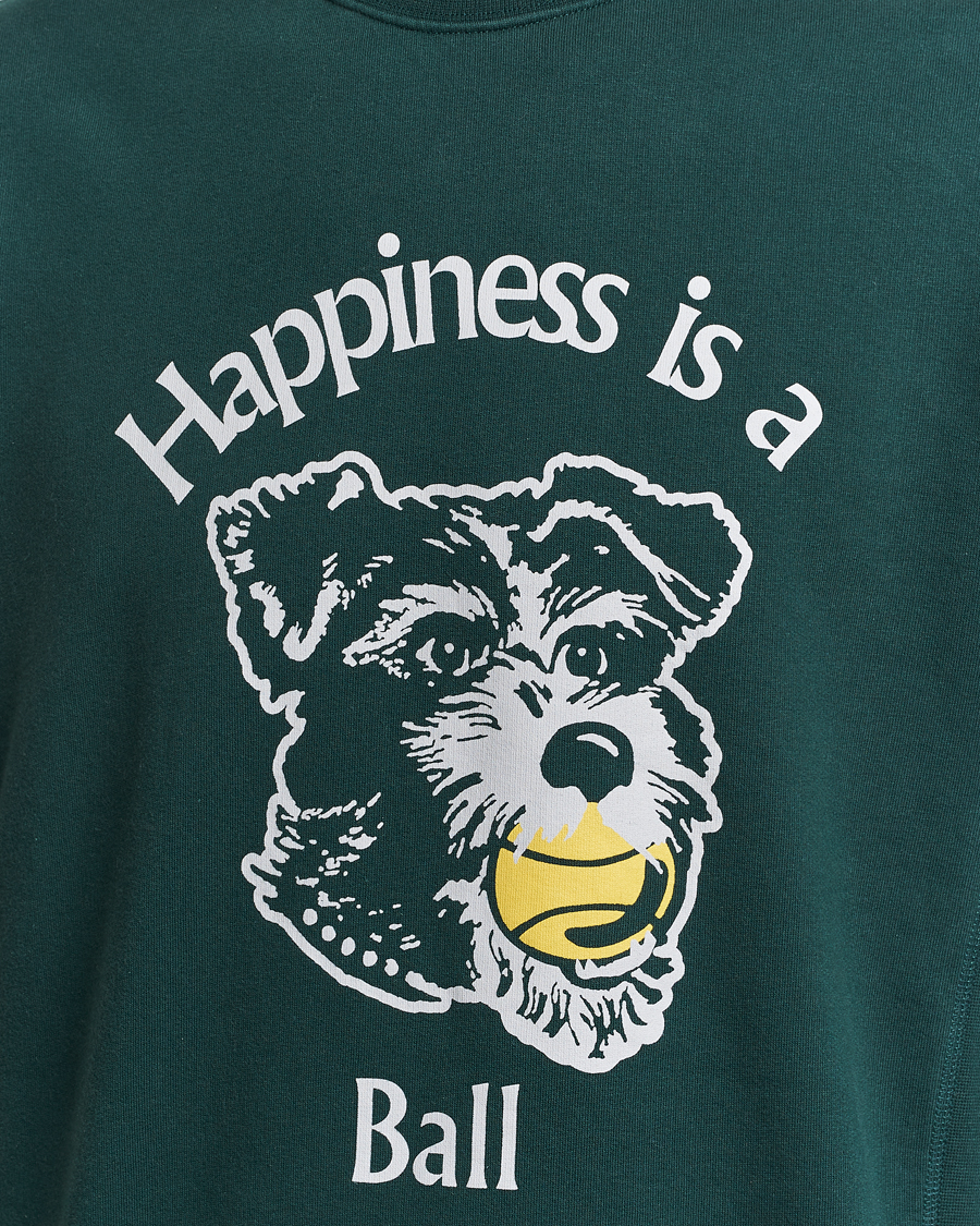 Mies | Puserot | Palmes | Dog Crew Neck Sweatshirt Dark Green