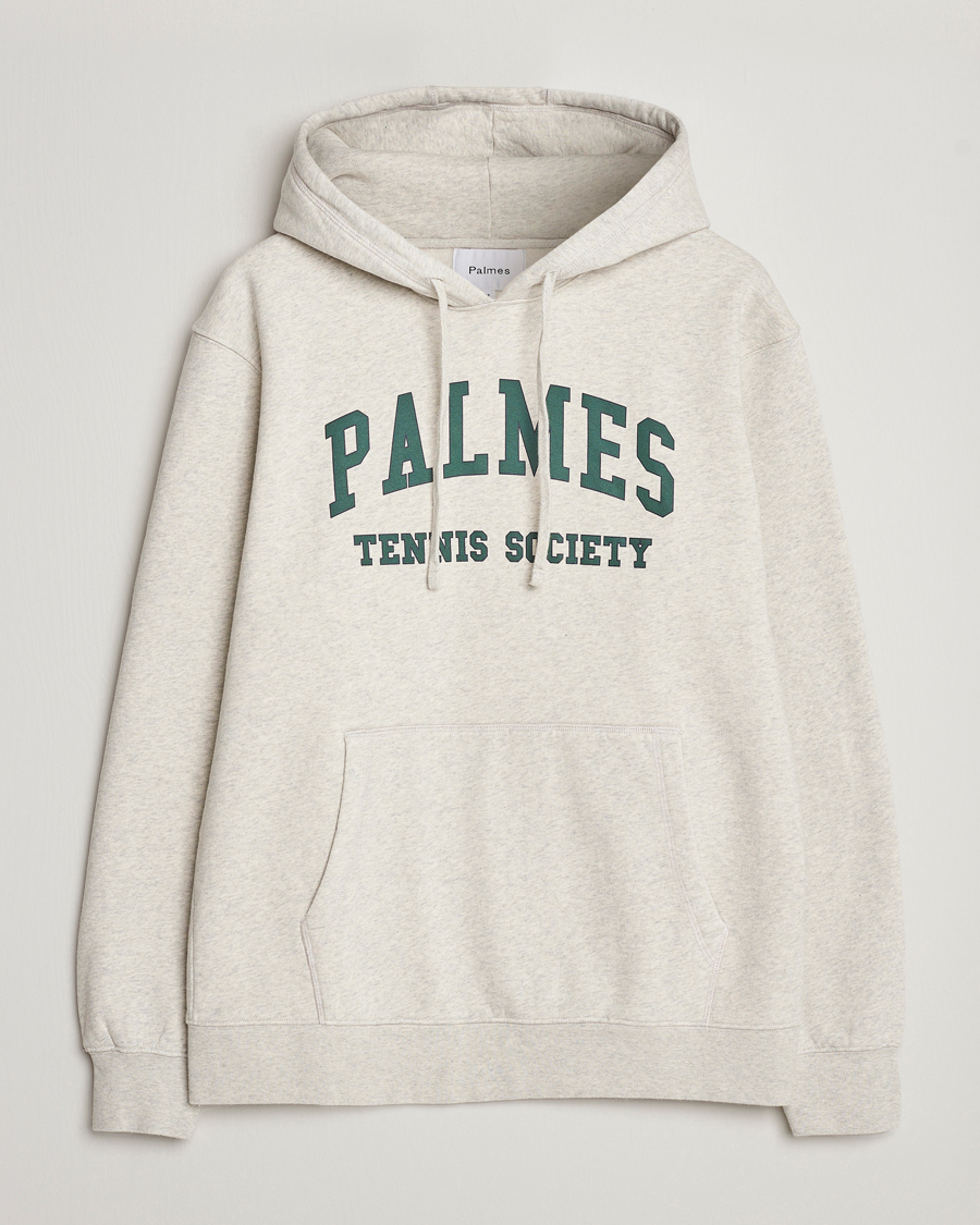 Mies | Puserot | Palmes | Mats Hooded Sweatshirt Oatmeal